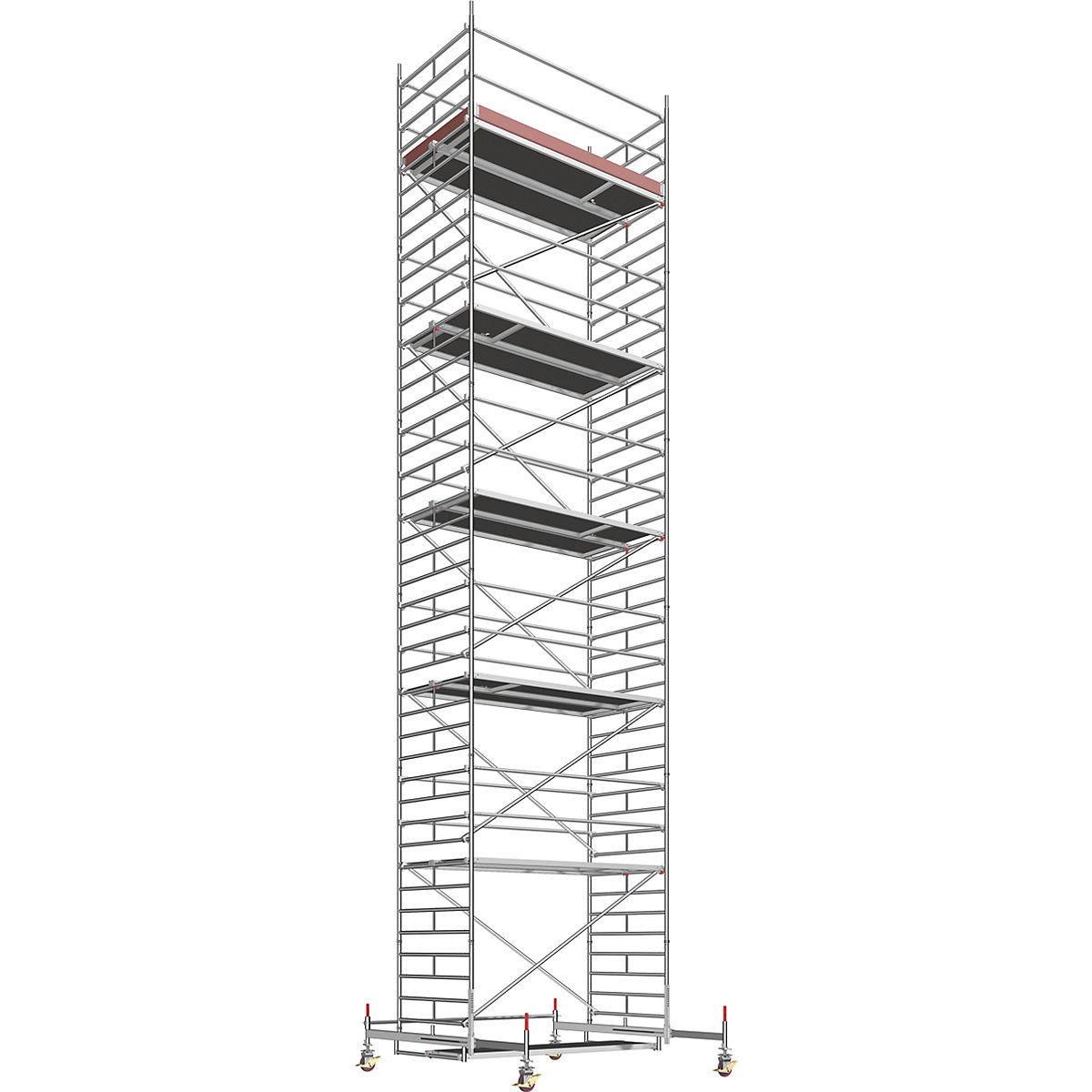 Univerzalni pomični oder – Layher, široka izvedba, višina odra 11,61 m