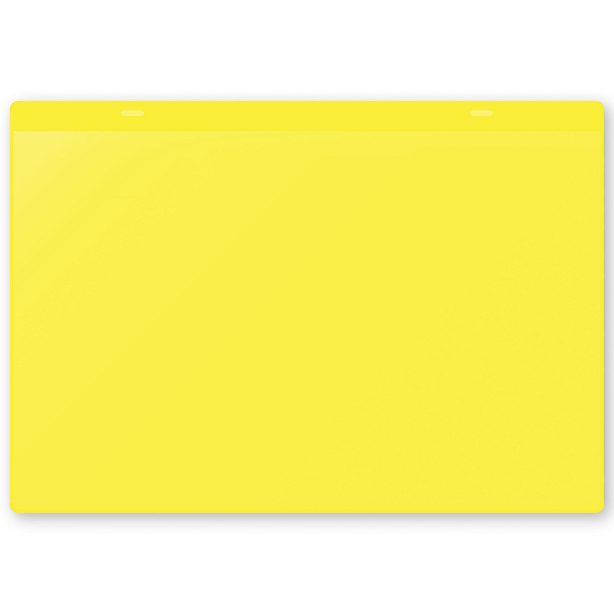 Öntapadó dokumentumtartó tasakok, DIN A4, fekvő, cs. e. 50 db, sárga