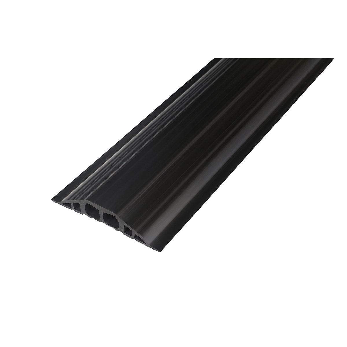 PVC kábelvezető padlóhíd, h x szé x ma 1500 x 200 x 35 mm, fekete