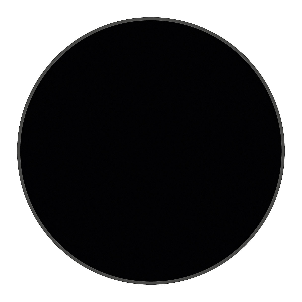 PVC padlójelölések, kör alakú, cs. e. 100 db, fekete