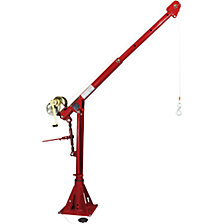 manual wire rope winch with spur gear transmission, stainless steel