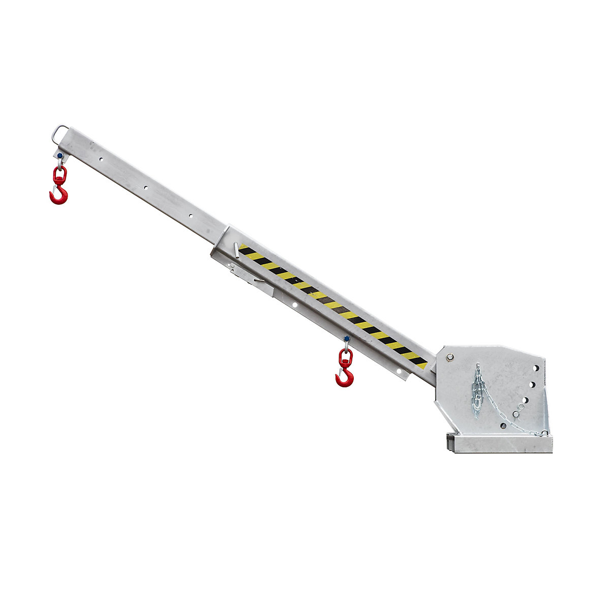 Telescopic loader – eurokraft pro, height adjustable in 5 stages, max. load 1000 – 5000 kg, telescopic, zinc plated