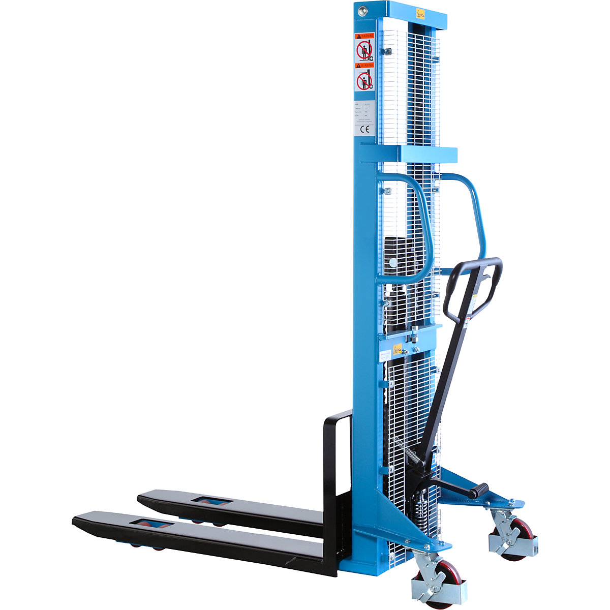 High lift stacker, lifting range 90 – 2500 mm, max. load 1000 kg, overall height 1850 mm
