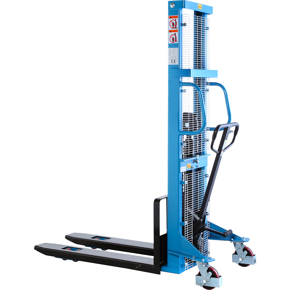High lift stacker, lifting range 90 – 3000 mm, max. load 1000 kg, overall height 2090 mm