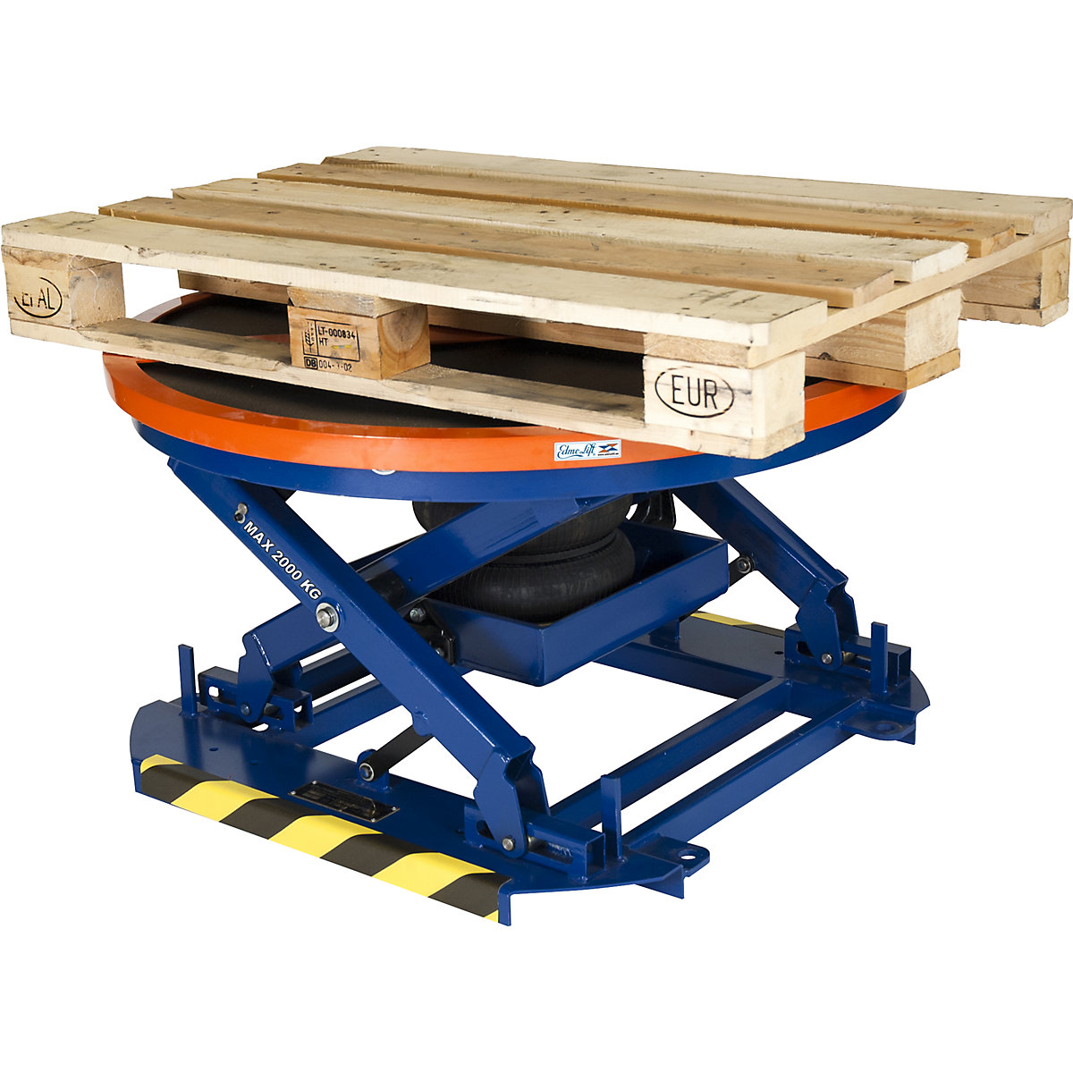 Automatic pallet leveller with turntable – Edmolift (Product illustration 2)