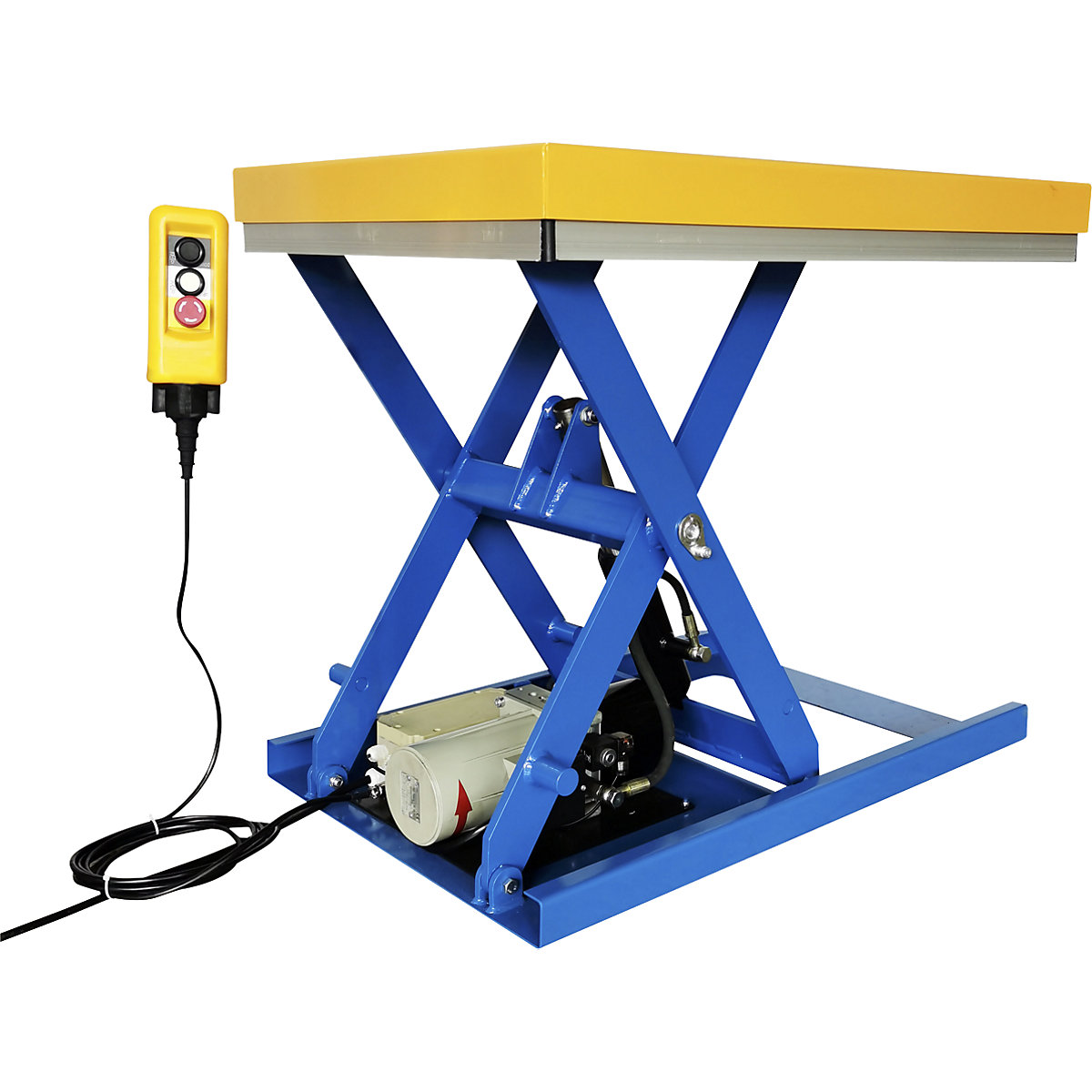 Lift table – eurokraft basic, max. load 500 kg, platform LxW 900 x 600 mm