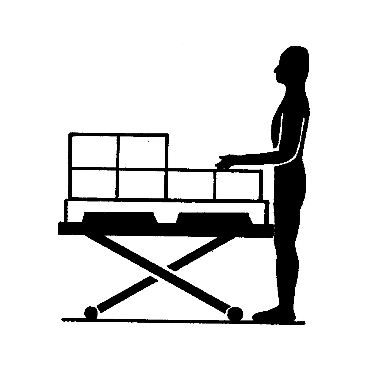 Low profile lift table, E series – Flexlift (Product illustration 13)