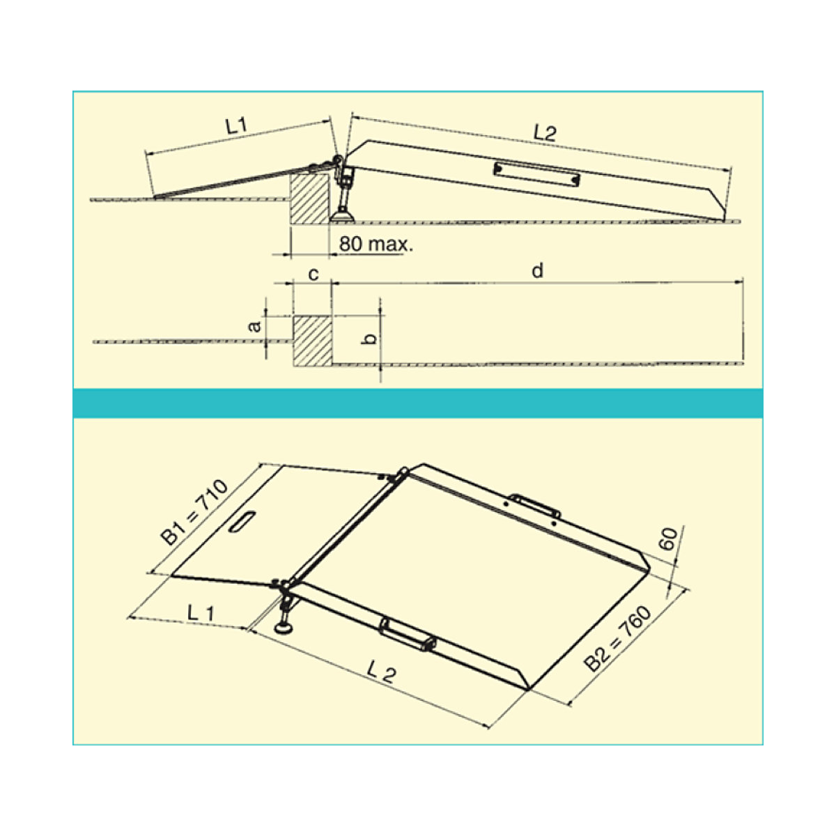 Ramp, height adjustable (Product illustration 2)-1