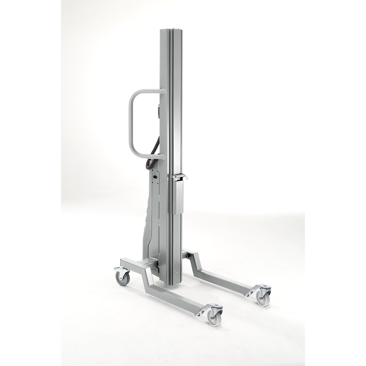 Multi-lifter, in stainless steel, max. load 150 kg, with 4 steering wheels