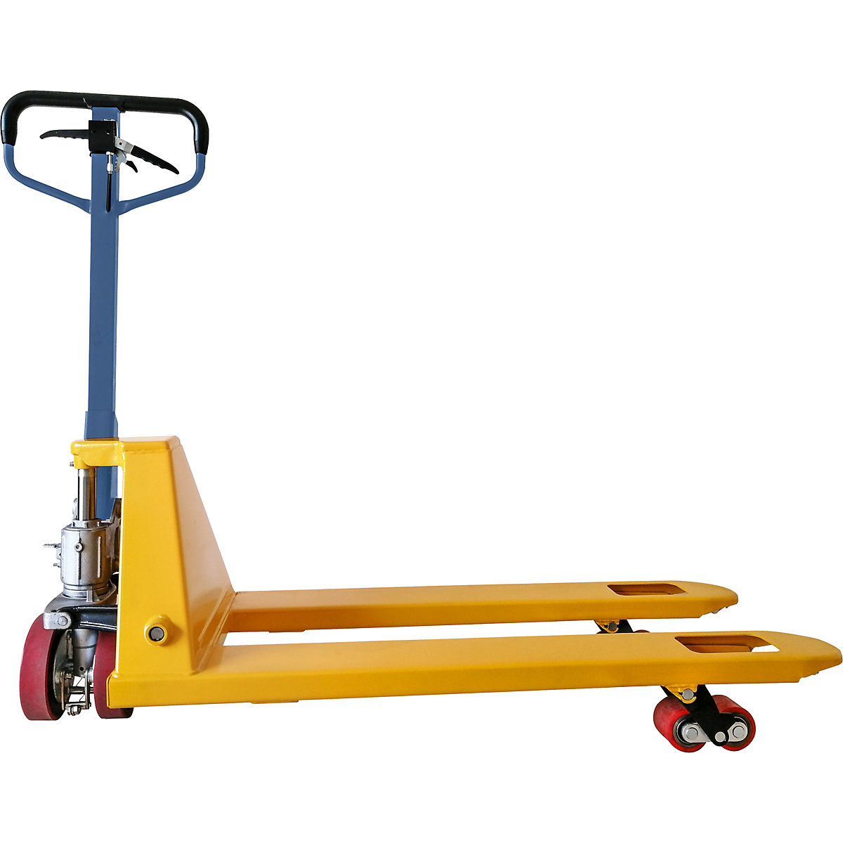 Pallet truck with brake, max. load 2500 kg, fork length 1150 mm, 3+ items