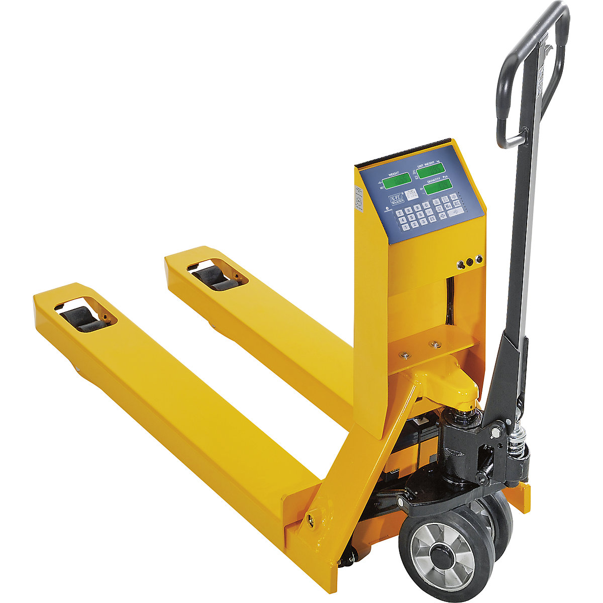 Pallet truck with precision scale