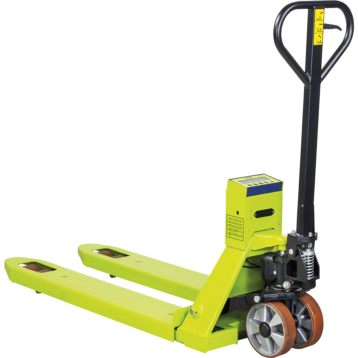 Pallet truck with scales – Pramac, max. load 2500 kg, overall length 1596 mm