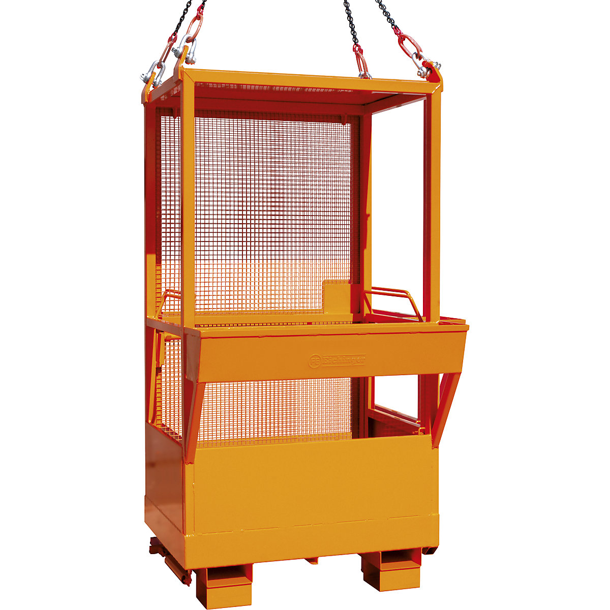 Access safety platform for cranes and stackers