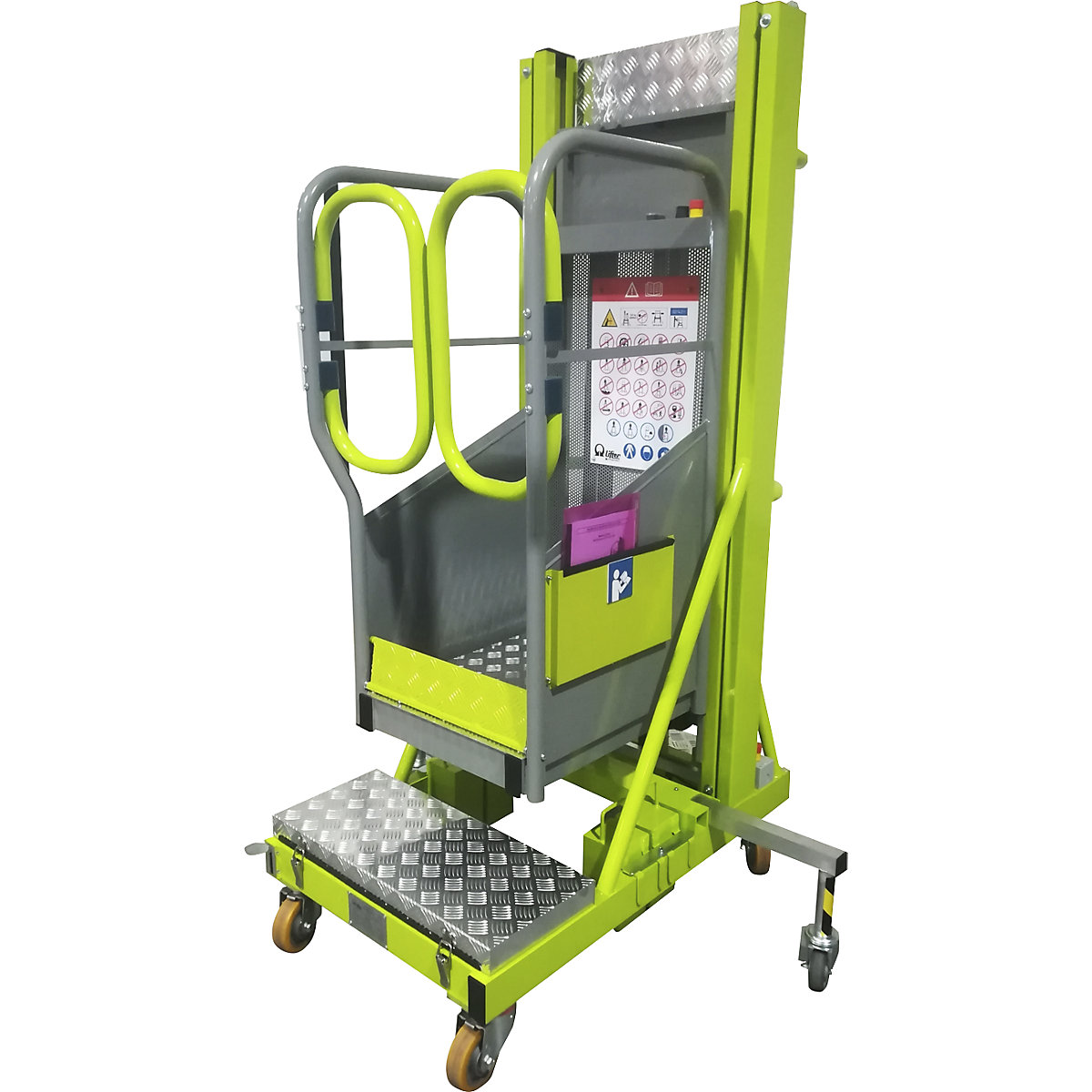 Work platform – Pramac, electric lift, manual movement, working height 5 m