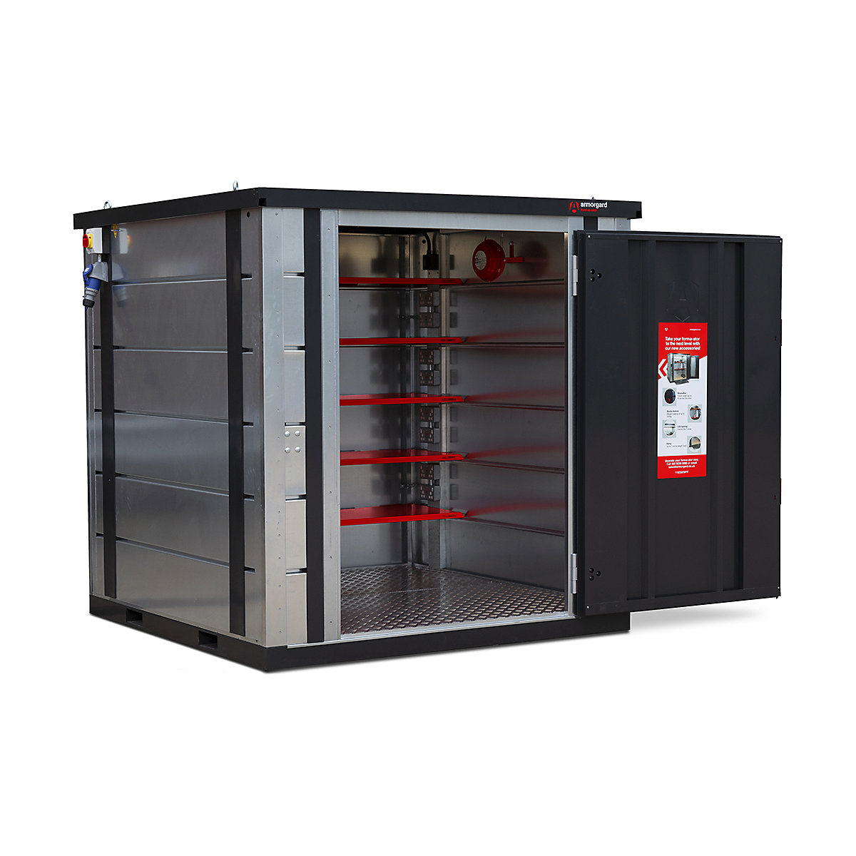 Armorgard PowerStor | Secure, Fire Safe Power Tool Battery Charging Station Unit | 32 x 32A/240V