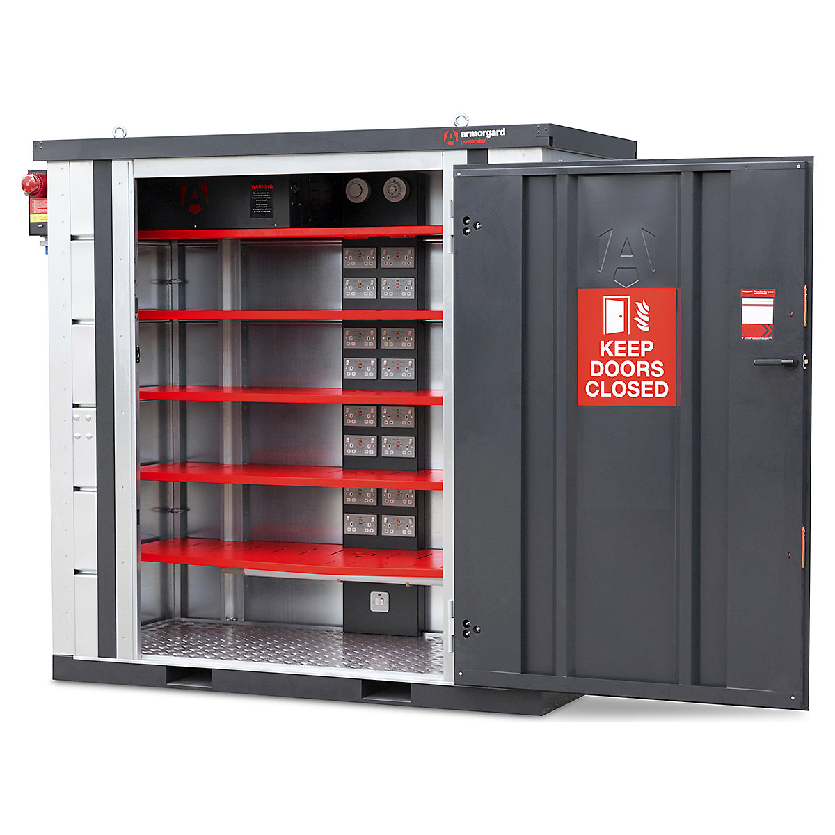 Armorgard PowerStor | Secure, Fire Safe Power Tool Battery Charging Station Unit | 32 x 32A/240V