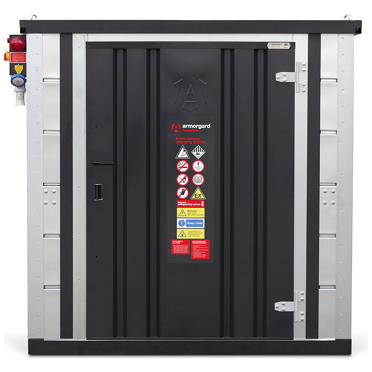 Armorgard PowerStor | Secure, Fire Safe Power Tool Battery Charging Station Unit | 32 x 32A/240V (Product illustration 3)-2
