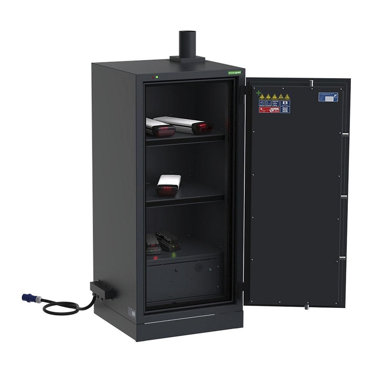 Batteryguard S Lithium-Ion Battery Charging Cabinets | VDMA 24994 | 6 Sockets