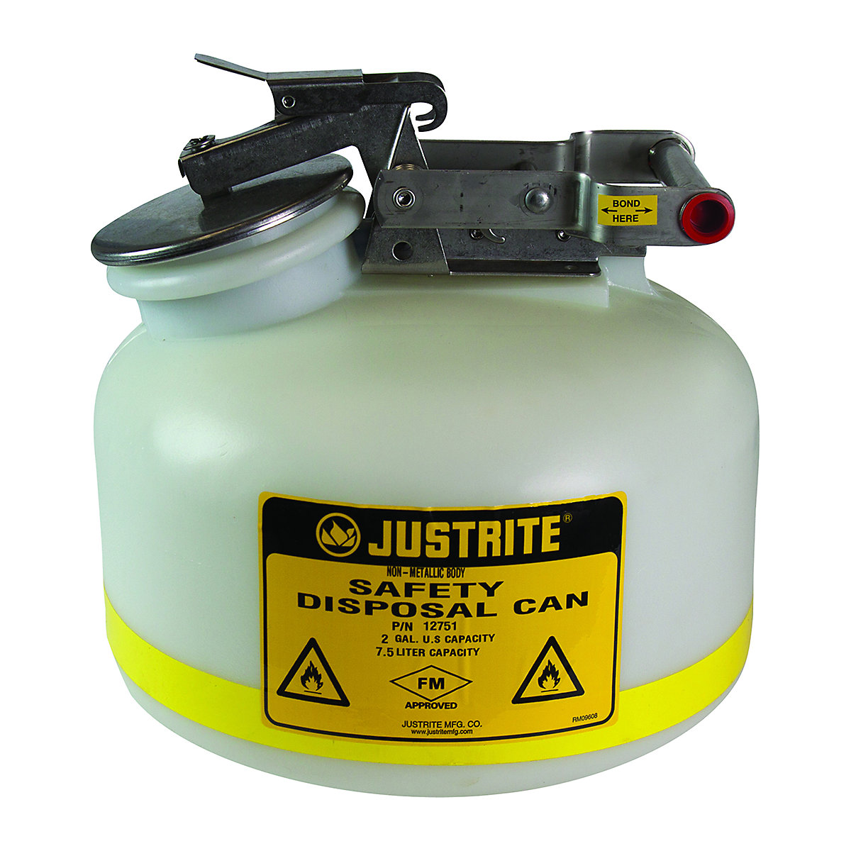 Justrite Liquid Disposal Safety Can