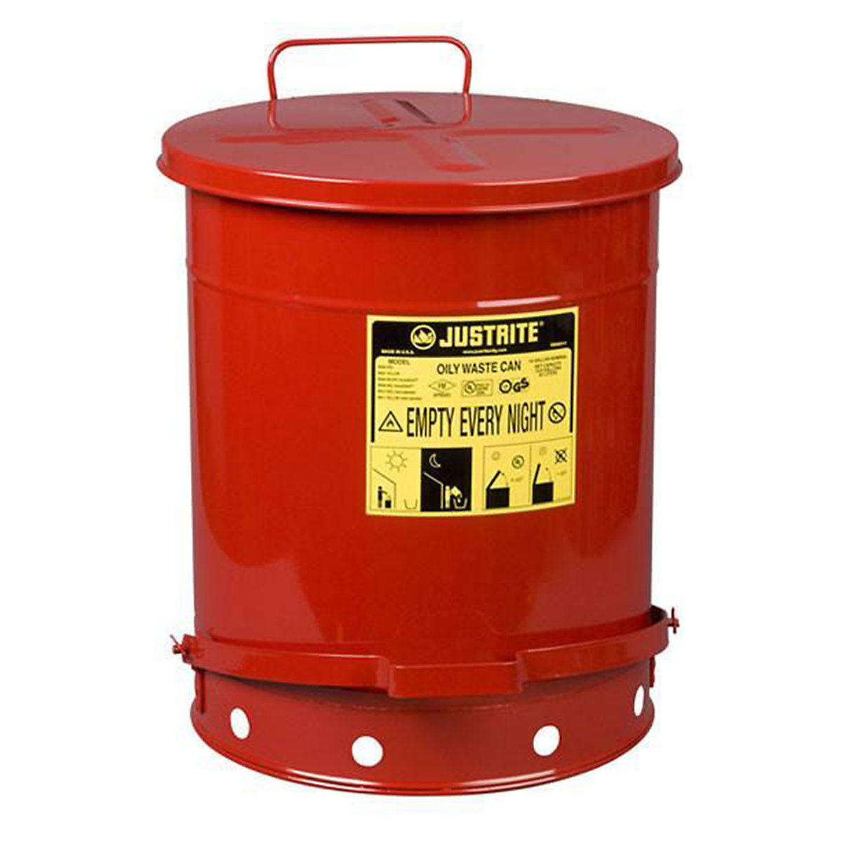 Justrite Oily Waste Cans