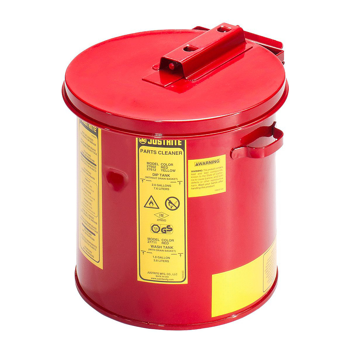 Justrite Portable Solvent Tanks Steel