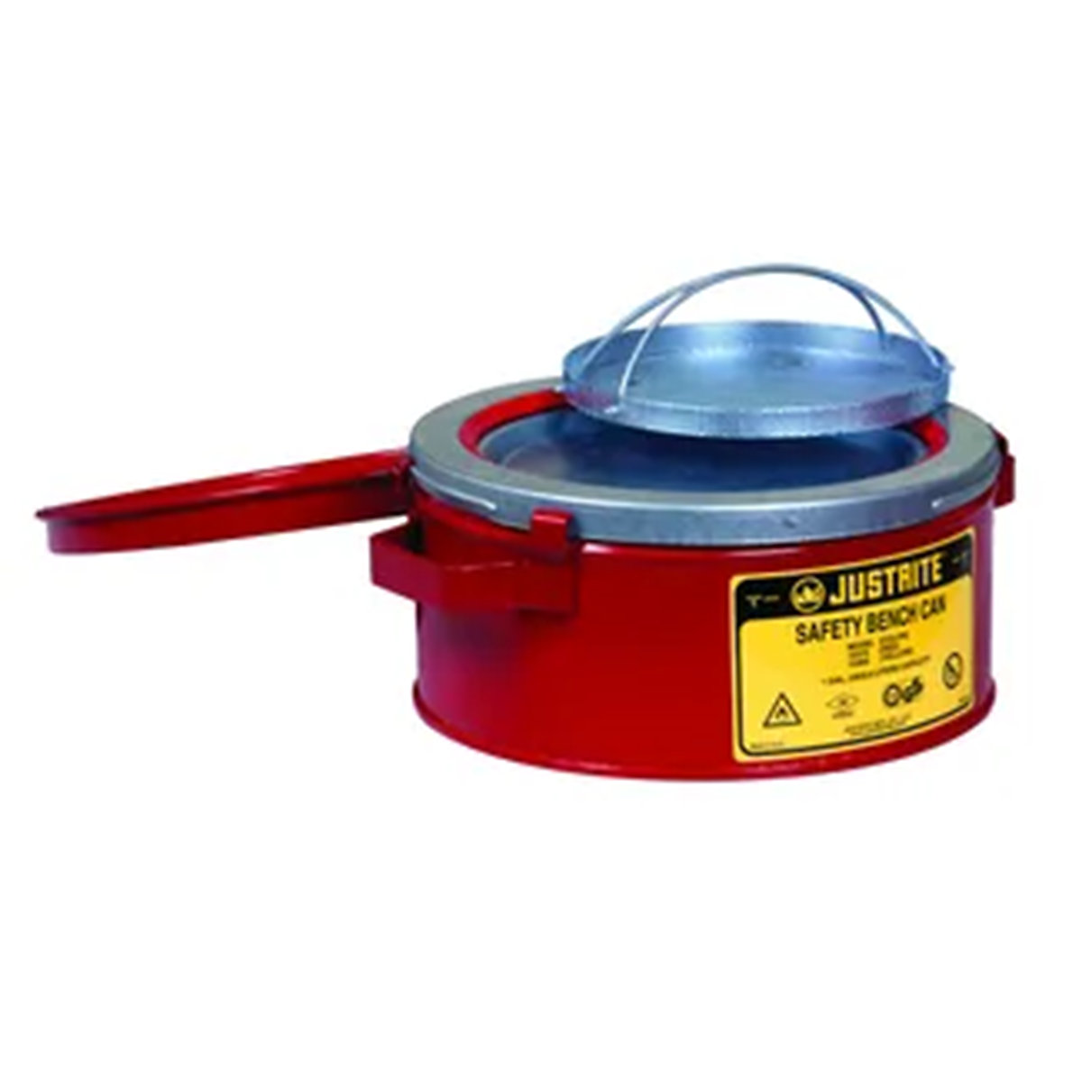 Justrite Safety Bench Can