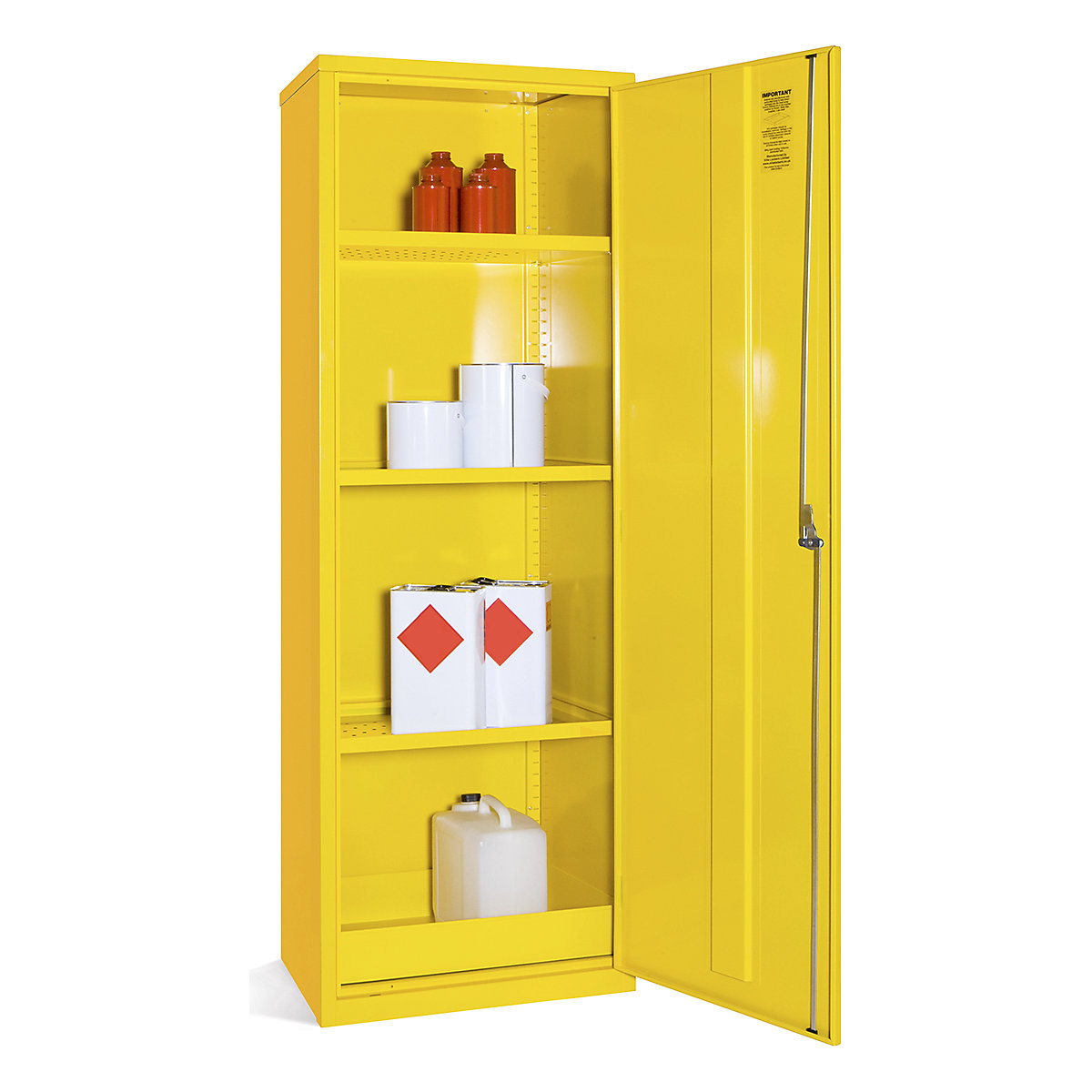 Elite Hazardous Substance Storage Cabinets, Elite Hazardous Substance Storage Cabinets, Elite Hazardous Substance Storage Cabinet | 1830h x 610w x 457d mm | 3 Shelves | 20 Litre Sump-6