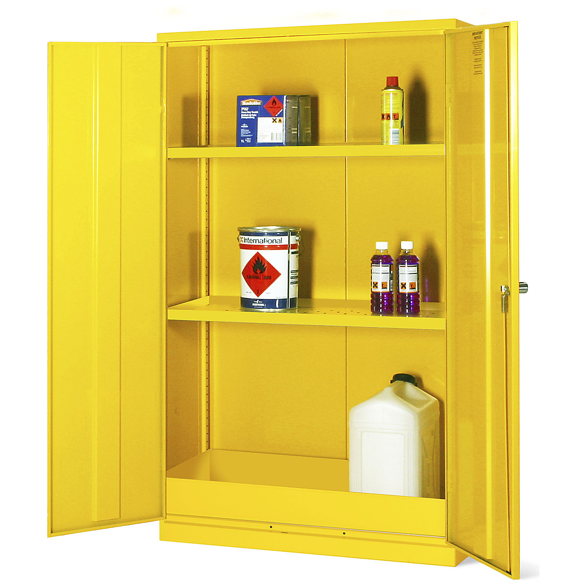 Elite Hazardous Substance Storage Cabinets, Elite Hazardous Substance Storage Cabinets, Elite Hazardous Substance Storage Cabinet | 1525h x 915w x 457d mm | 2 Shelves | 36 Litre Sump-7