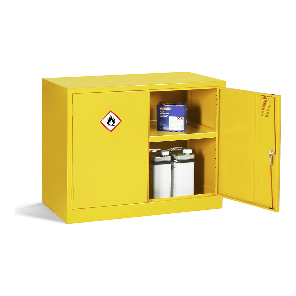 Elite Hazardous Substance Storage Cabinets, Elite Hazardous Substance Storage Cabinets, Elite Hazardous Substance Storage Cabinet | 710h x 915w x 457d mm | 1 Shelf | 30 Litre Sump-10