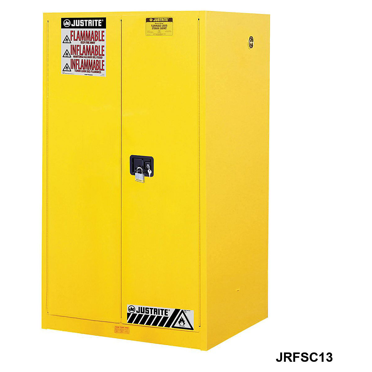 Justrite Flammable Storage Cabinets, Justrite Flammable Storage Cabinets, Justrite Flammable Storage Cabinet | 1651h x 864w x 864d mm | Manual Closing Door-14