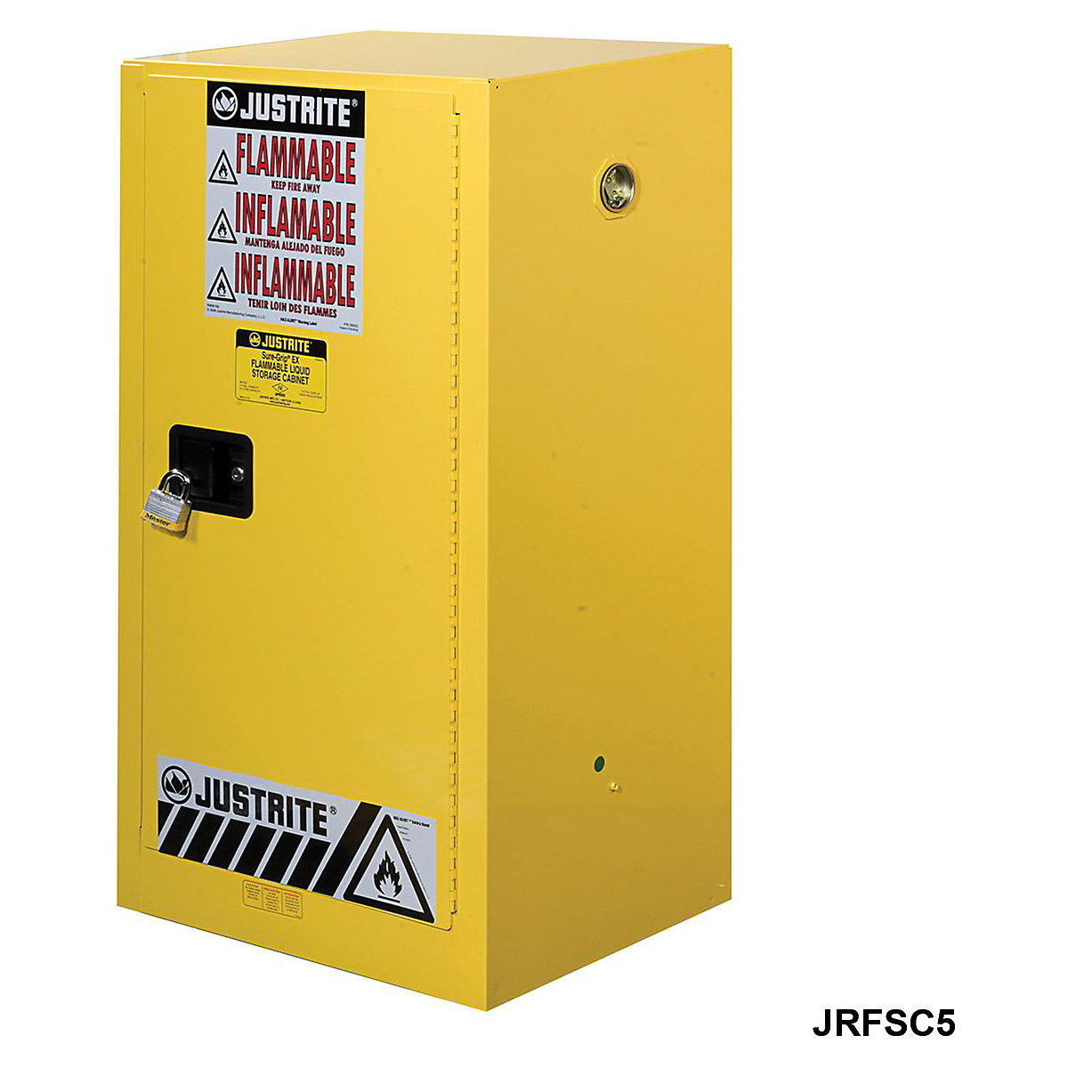 Justrite Flammable Storage Cabinets, Justrite Flammable Storage Cabinets, Justrite Flammable Storage Cabinet | 1118h x 591w x 457d mm | Manual Closing Door-6