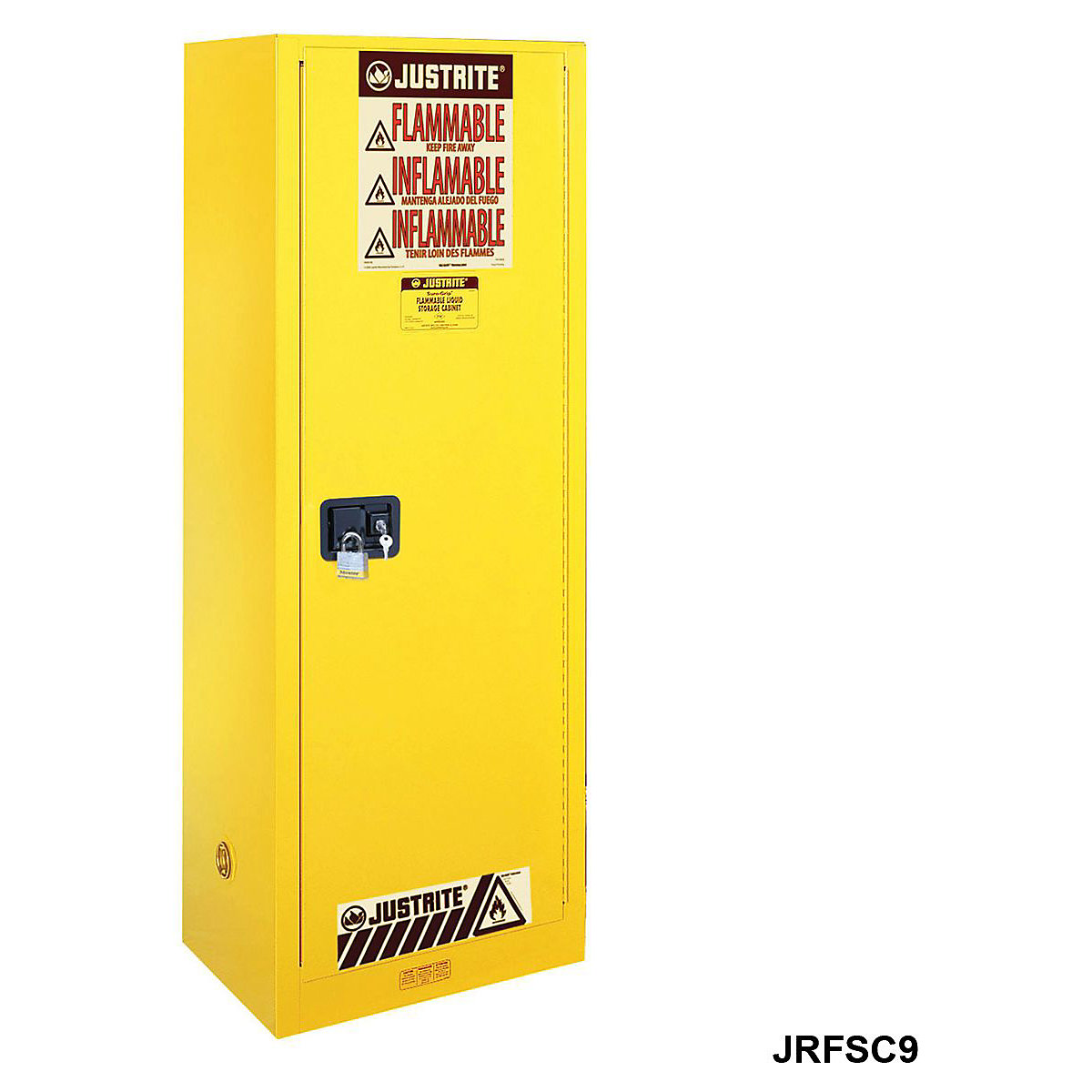 Justrite Flammable Storage Cabinets, Justrite Flammable Storage Cabinets, Justrite Flammable Storage Cabinet | 1651h x 591w x 457d mm | Manual Closing Door-10