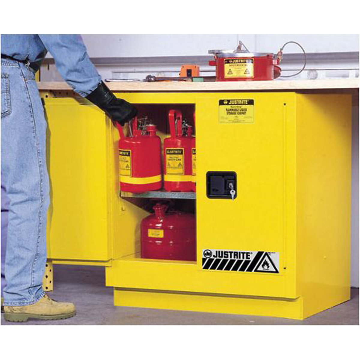Justrite Sure-Grip EX Undercounter Safety Cabinets