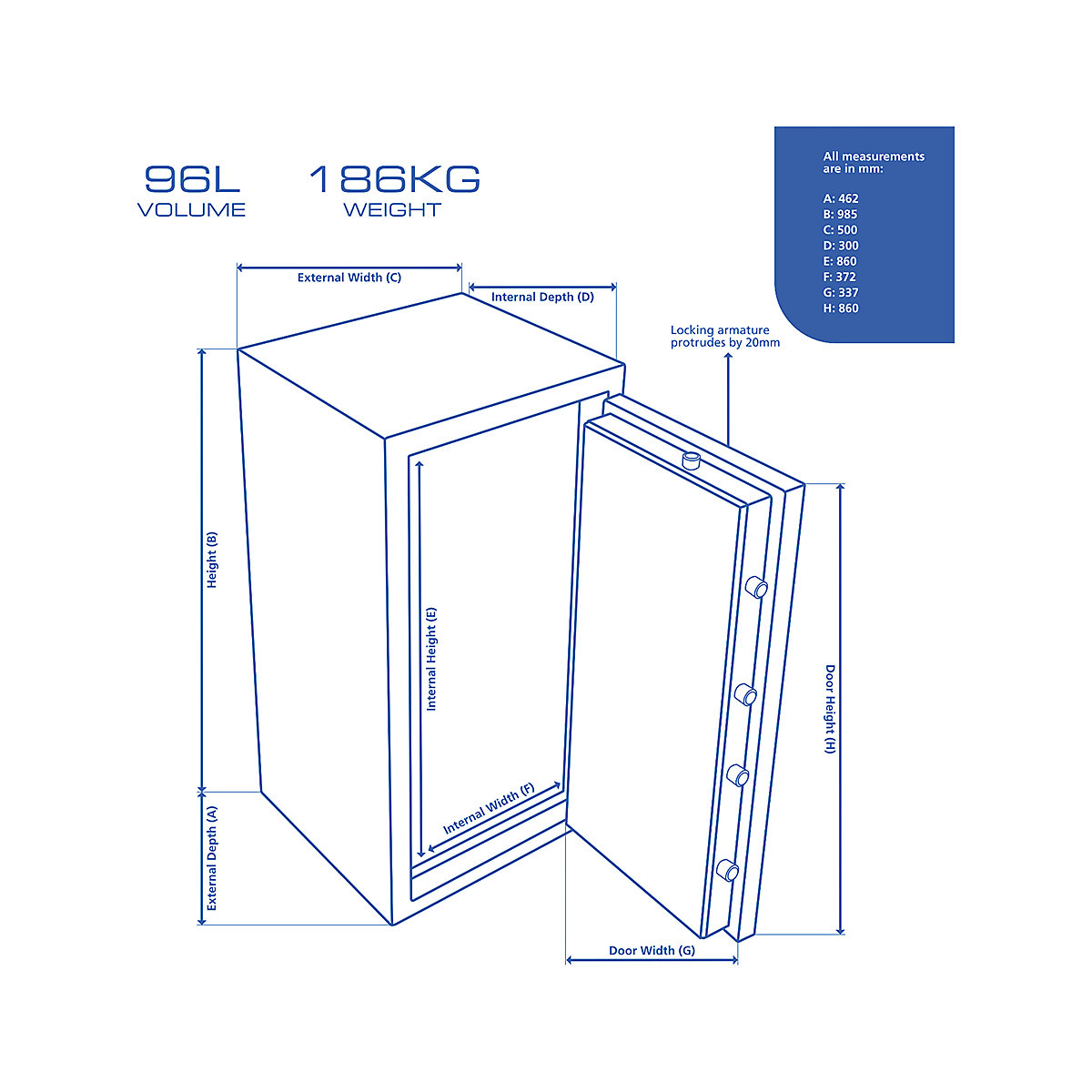 BURG-WACHTER Diplomat Security Safe (Product illustration 17)-16