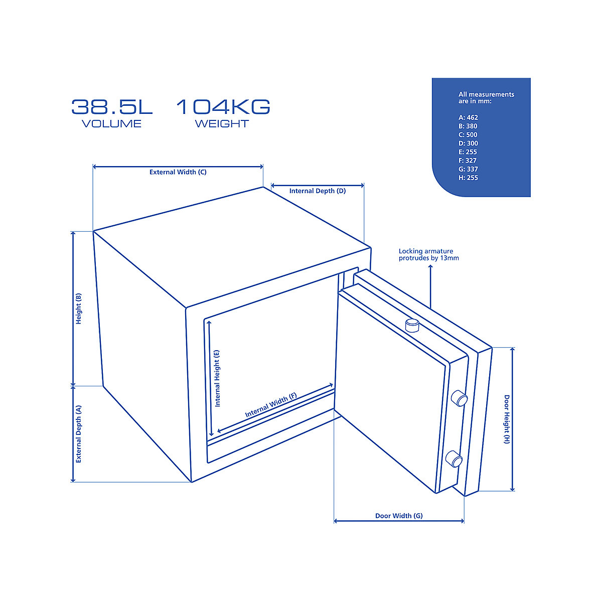 BURG-WACHTER Diplomat Security Safe (Product illustration 5)-4
