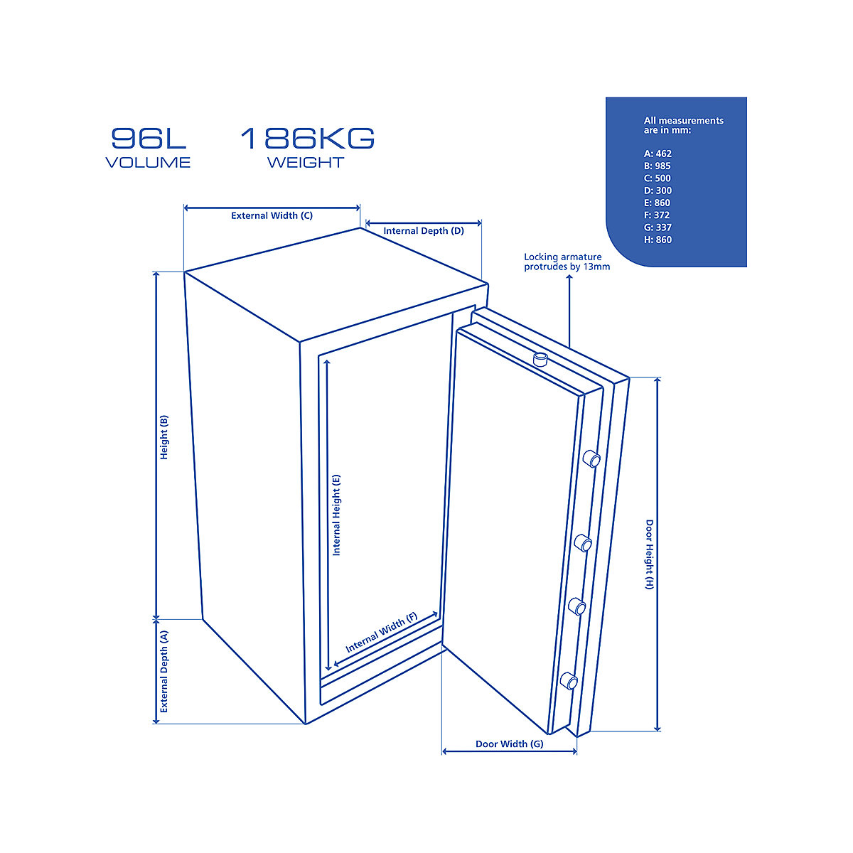BURG-WACHTER Diplomat Security Safe (Product illustration 9)-8