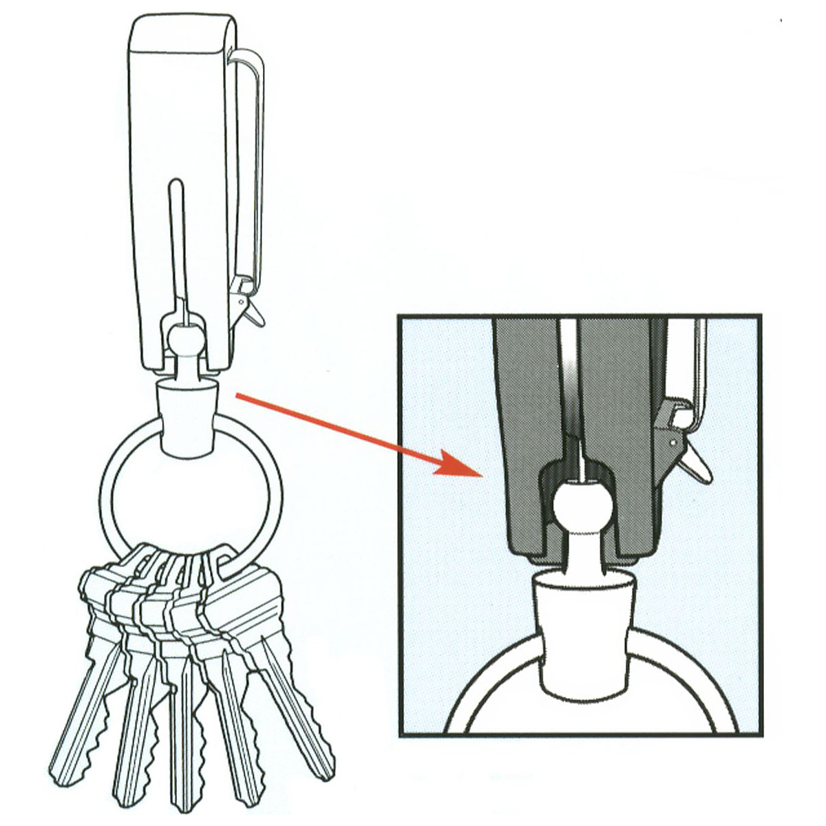 Heavy Duty Retractable Key Reels (Product illustration 12)-11