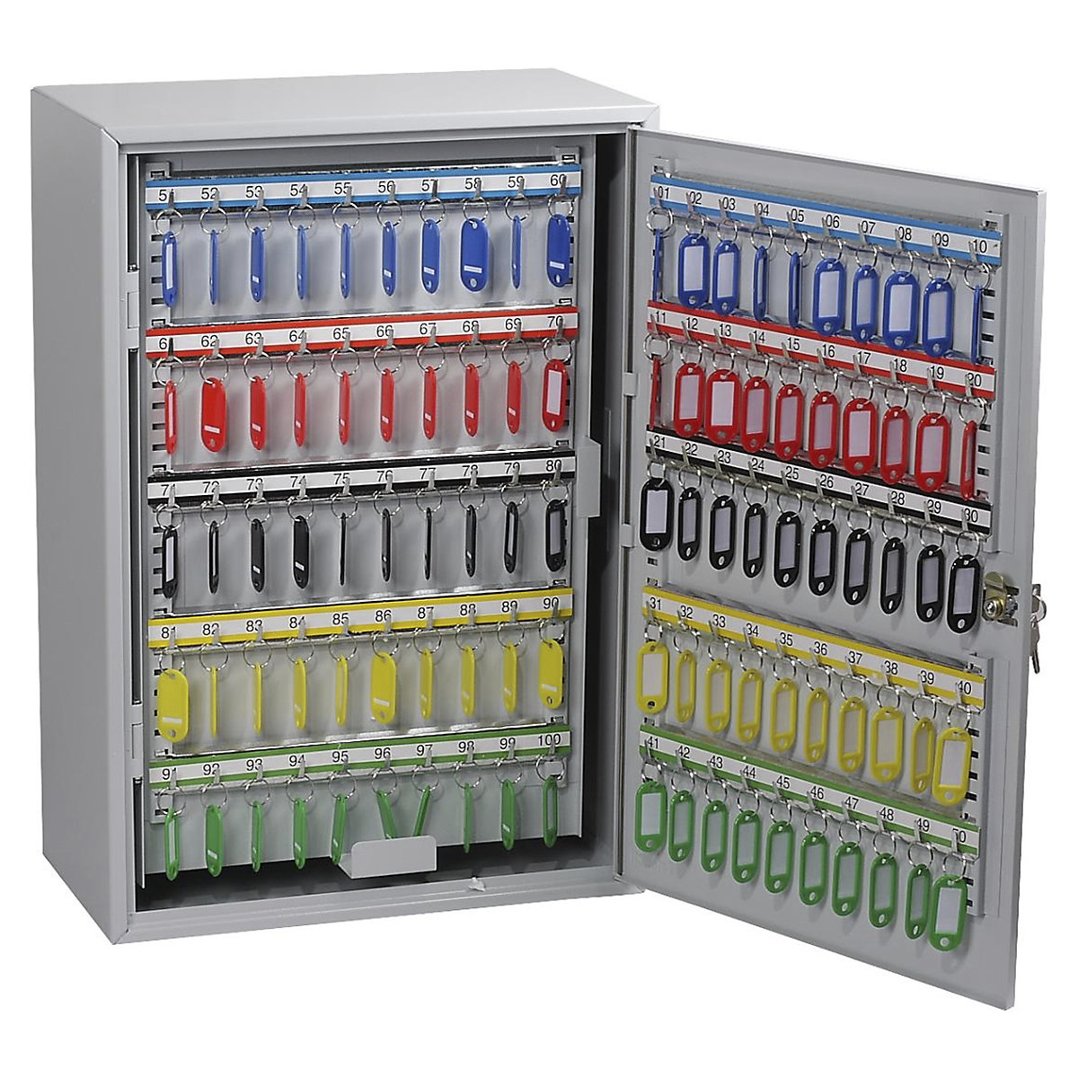 Phoenix Commercial Key Cabinet, Phoenix Commercial Key Cabinet, Phoenix Commercial Key Cabinet | 550h x 380w x 140d mm | KC0604K | Key Lock | 200 Hooks | Door to Door-8