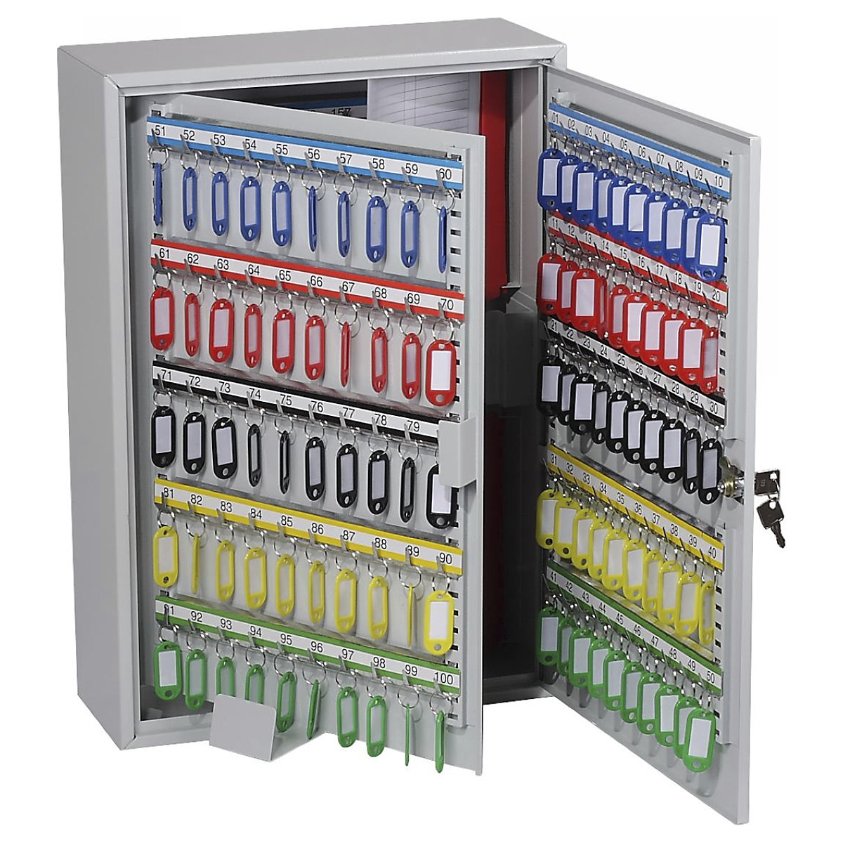 Phoenix Commercial Key Cabinet, Phoenix Commercial Key Cabinet, Phoenix Commercial Key Cabinet | 550h x 380w x 205d mm | KC0605K | Key Lock | 300 Hooks | Door to Door-10