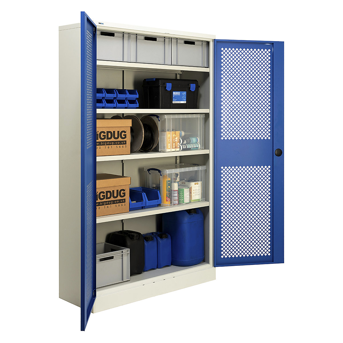 BiGDUG Essentials Mesh Door Steel Cupboards (Product illustration 16)-15