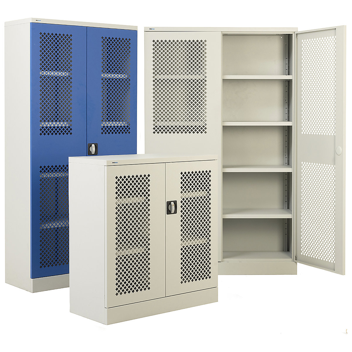 BiGDUG Essentials Mesh Door Steel Cupboards