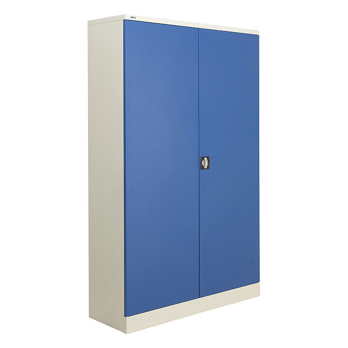 BiGDUG Essentials Steel Workplace Cupboards, BiGDUG Essentials Steel Workplace Cupboards, BiGDUG Essentials Steel Workplace Cupboard | Grey & Blue | 1950h x 1200w x 421d mm | With 4 Adjustable Shelves-9