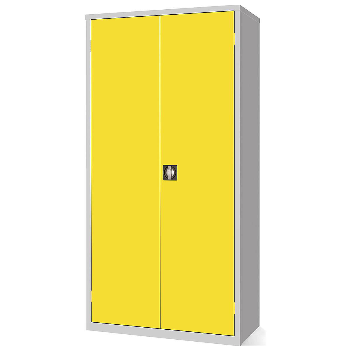 Elite Clothing & Equipment Cupboards, Elite Clothing & Equipment Cupboards, Elite Clothing & Equipment Cupboard | 1830h x 915w x 457d mm | Mechanical Combination Lock | Yellow Doors | Full Width Top Shelf | 3 Half Shelves with Hanging Rail-6