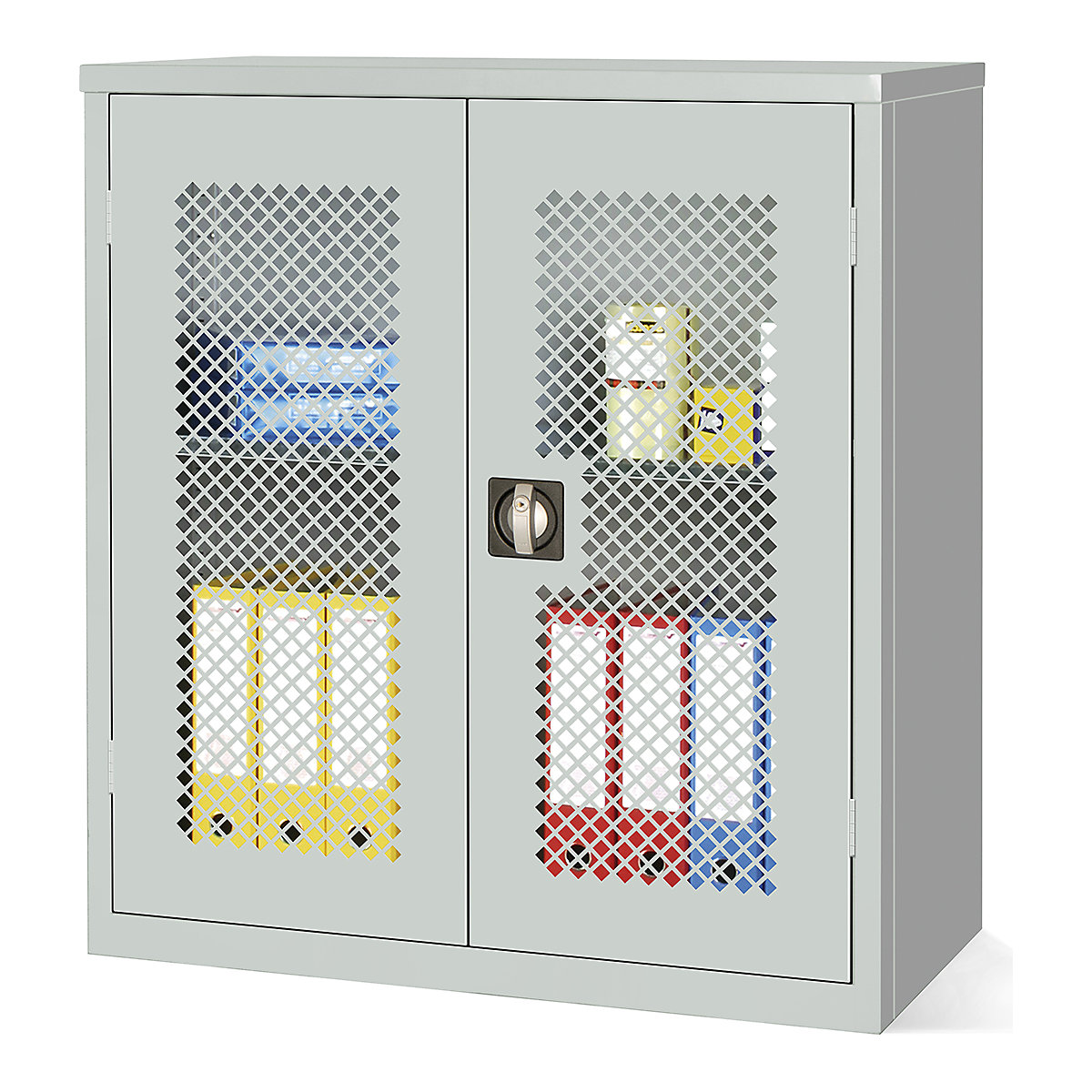 Elite Steel Mesh Door Storage Cupboards, Elite Steel Mesh Door Storage Cupboards, Elite Steel Mesh Door Storage Cupboard | 1000h x 915w x 457d mm | Mechanical Combination Lock | Grey Doors | 1 Adjustable Shelf-7