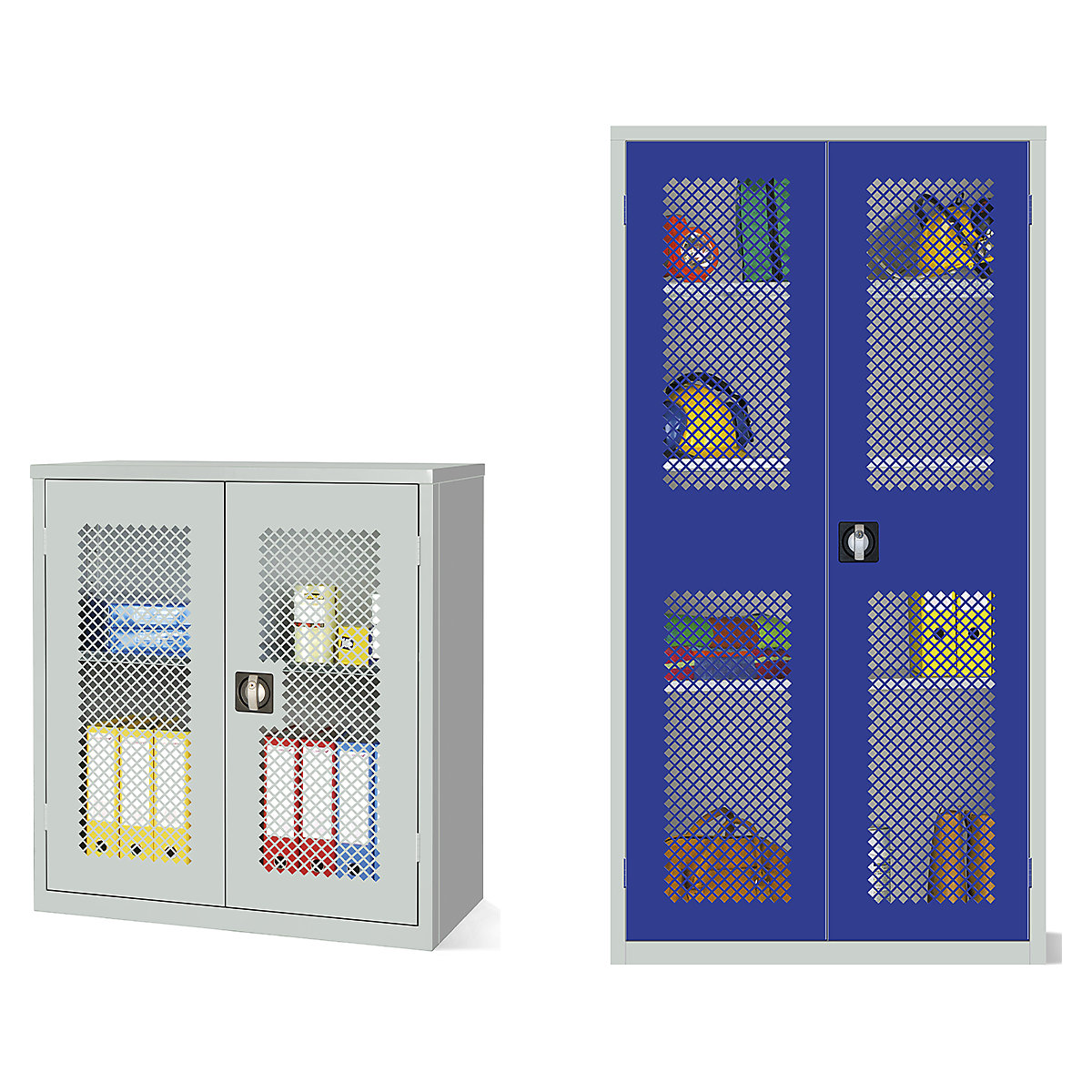 Elite Steel Mesh Door Storage Cupboards