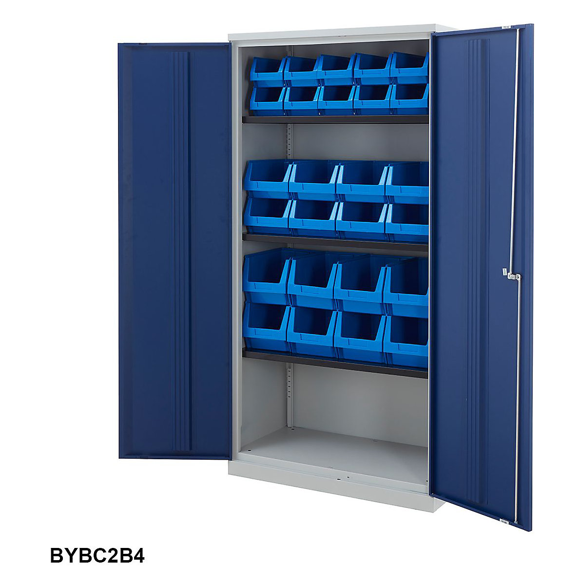 Tall Bisley Workplace Cupboards with Plastic Parts Bins (Product illustration 6)-5