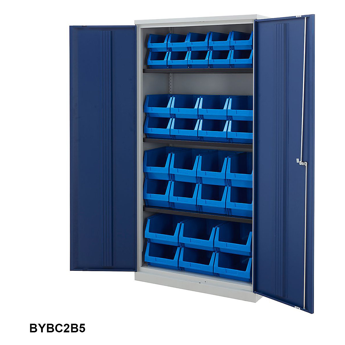 Tall Bisley Workplace Cupboards with Plastic Parts Bins (Product illustration 7)-6