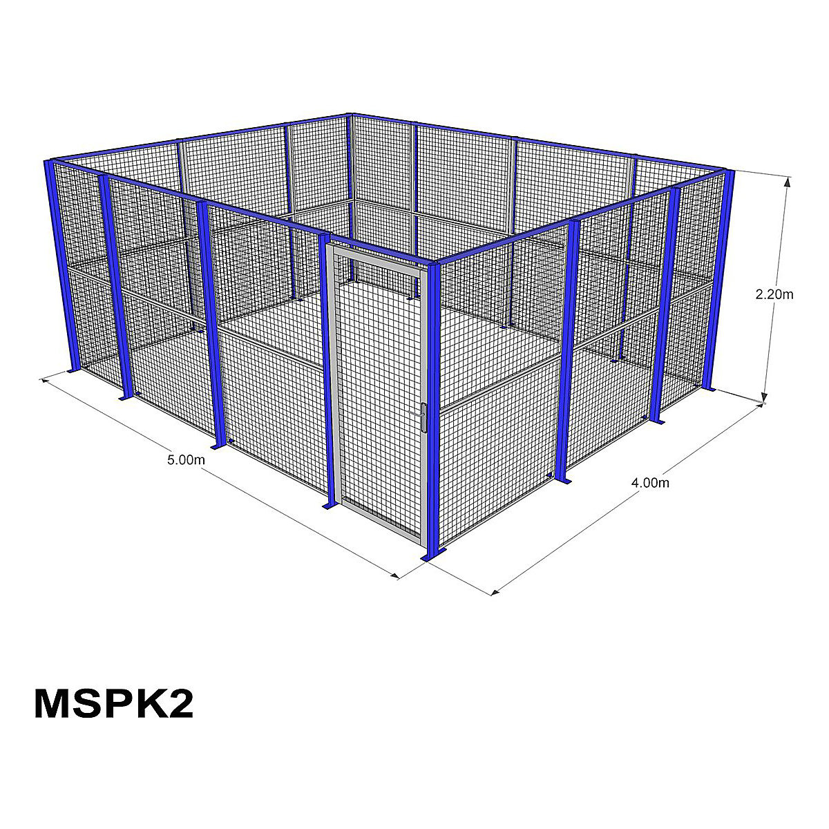 Metal Security Warehouse Partitioning (Product illustration 7)-6