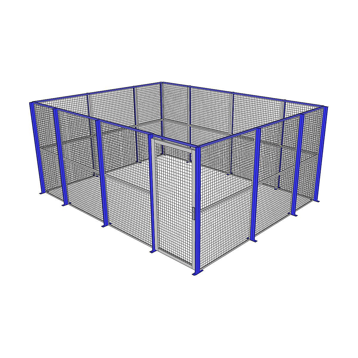 Metal Security Warehouse Partitioning