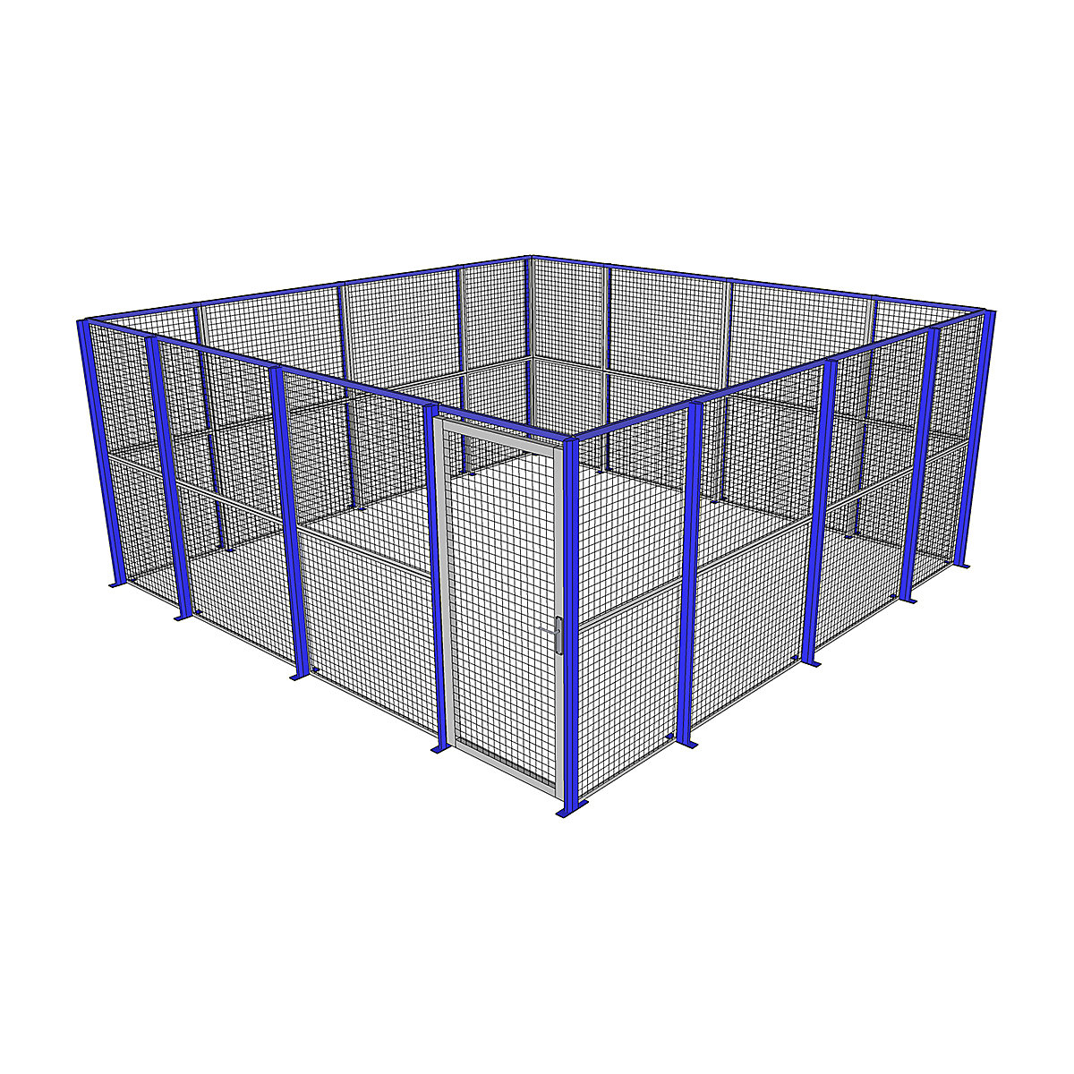 Metal Security Warehouse Partitioning